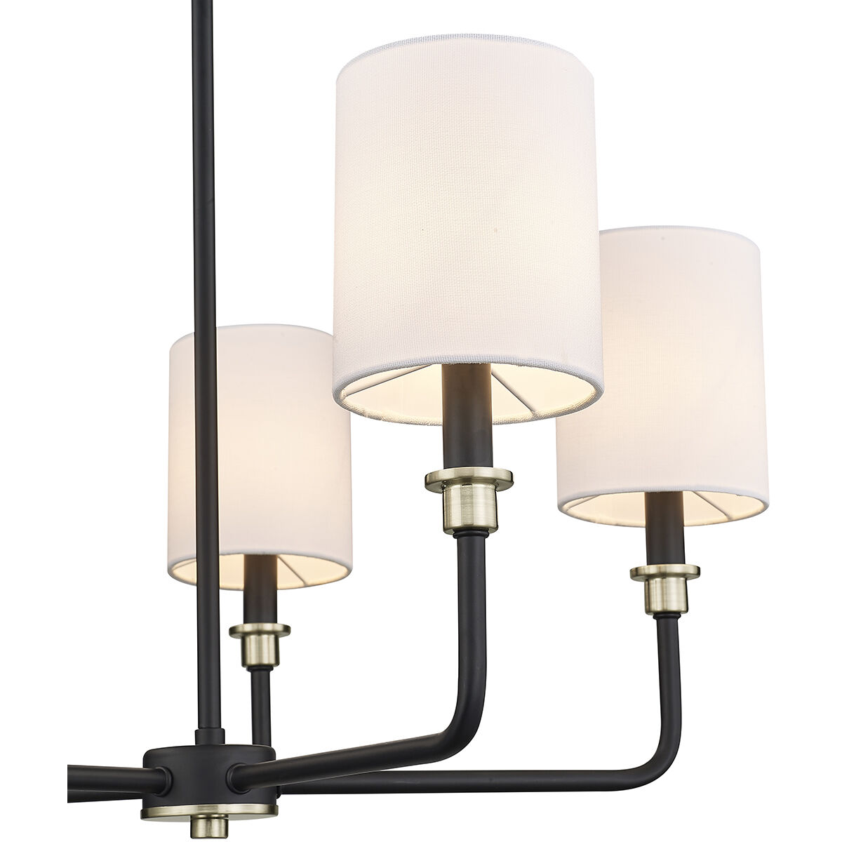 Chelsea 5 Light 24.75 inch Matte Black/Modern Gold Chandelier Ceiling Light